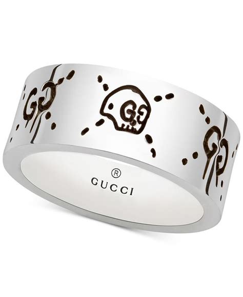 mens gucci necklace ring|gucci ghost ring men.